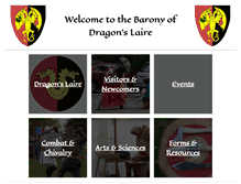 Tablet Screenshot of dragonslaire.org
